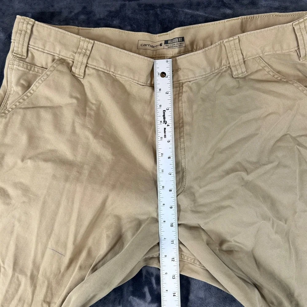 Carhartt‎ Canvas Work Pants Mens 40x32 Tan Relaxed Fit BN2291-M Rugged Flex